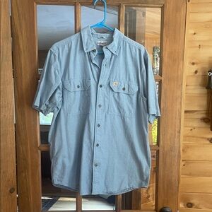 Carhartt Men's Blue Short Sleeve Shirt